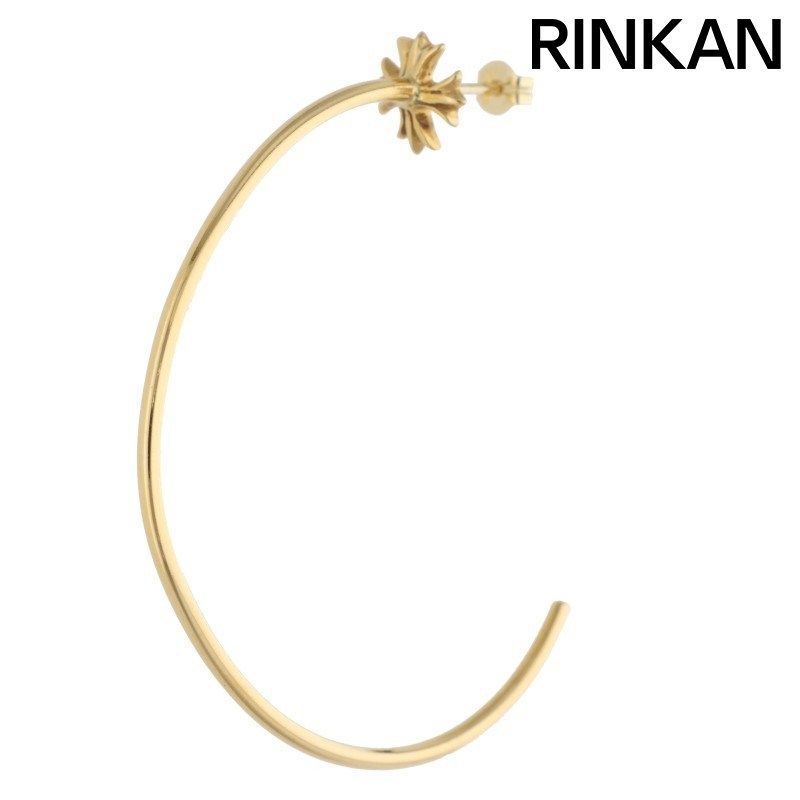 クロムハーツ 22K HOOP CH PLS/CHプラスフープ ゴールドピアス メンズ