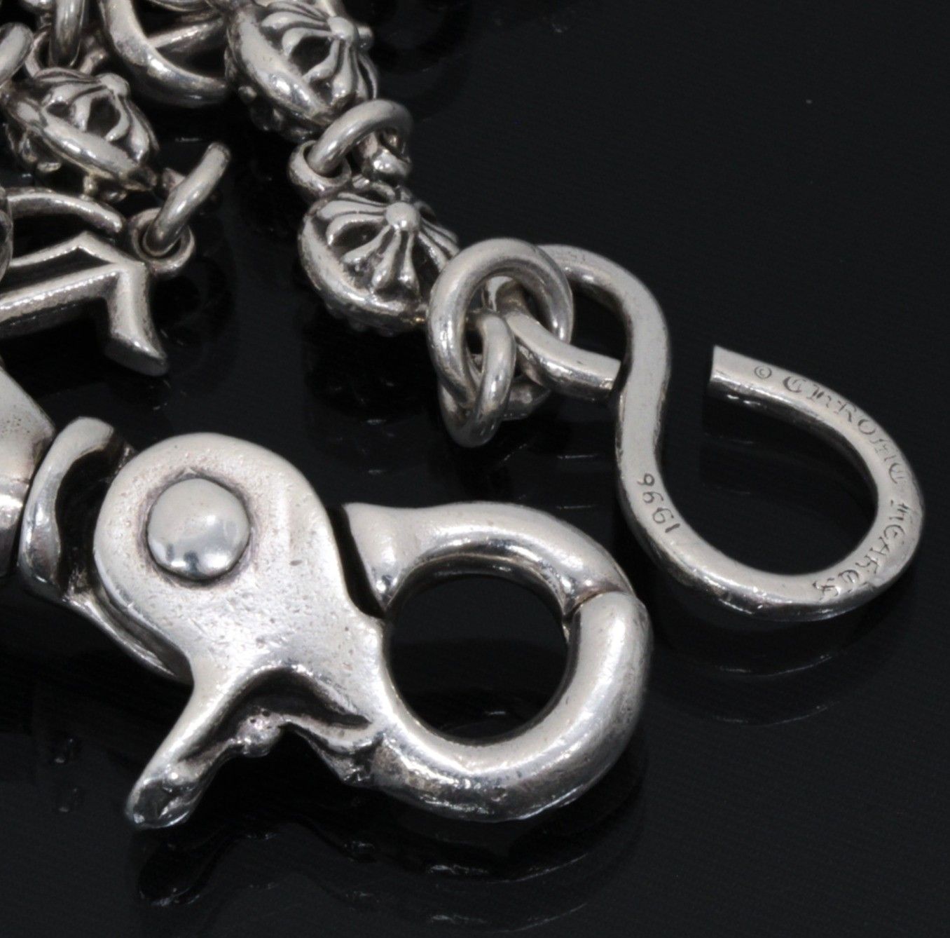 CHROME HEARTS 新宿店 クロムハーツ 1クリップ アルファベットロゴ ウォレットチェーン メンズ シルバー SV925 30878 CHROME HEARTS 銀座店 クロムハーツ 1クリップ アルファベットロゴ