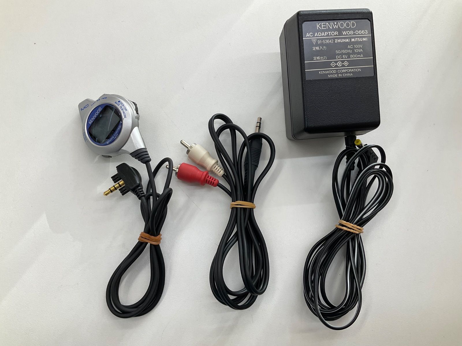 通電〇、動作未確認】KENWOOD ケンウッド ポータブルMDウォークマン