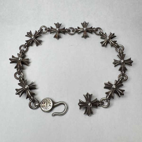 CHROME HEARTS/クロムハーツ カットアウト CHプラスリンクブレス 9 