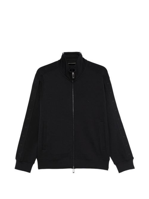 EMPORIO ARMANI コットン ジップ スウェットシャツ 送料無料