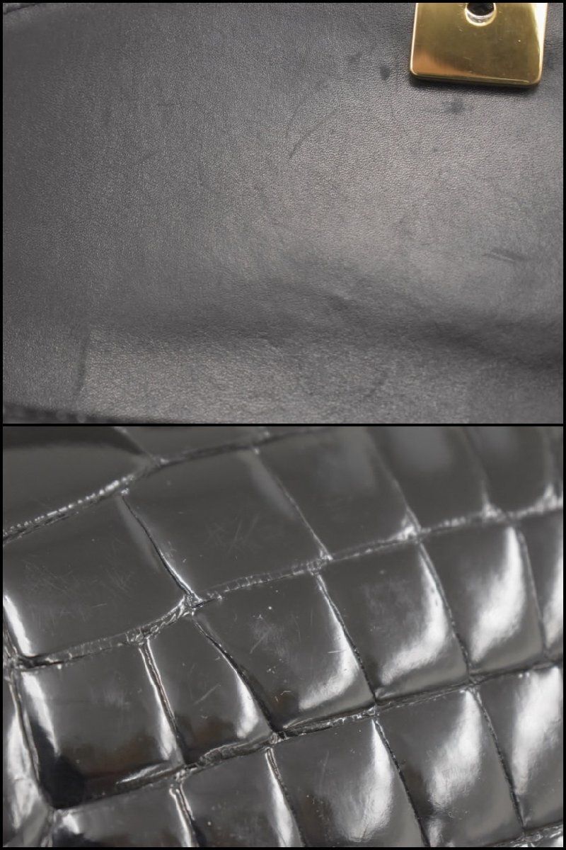 ショルダーバッグ セミショルダー クロコダイルレザー GENUINE