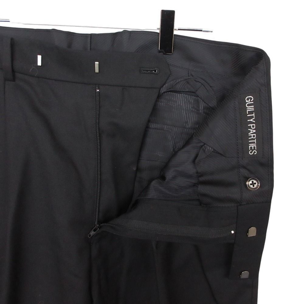 ワコマリアWACKOMARIAブラック スラックス　GUILTY PARTIES 美品 WACKO MARIA ワコマリア GUILTYPARTIES パンツ スラックス タック