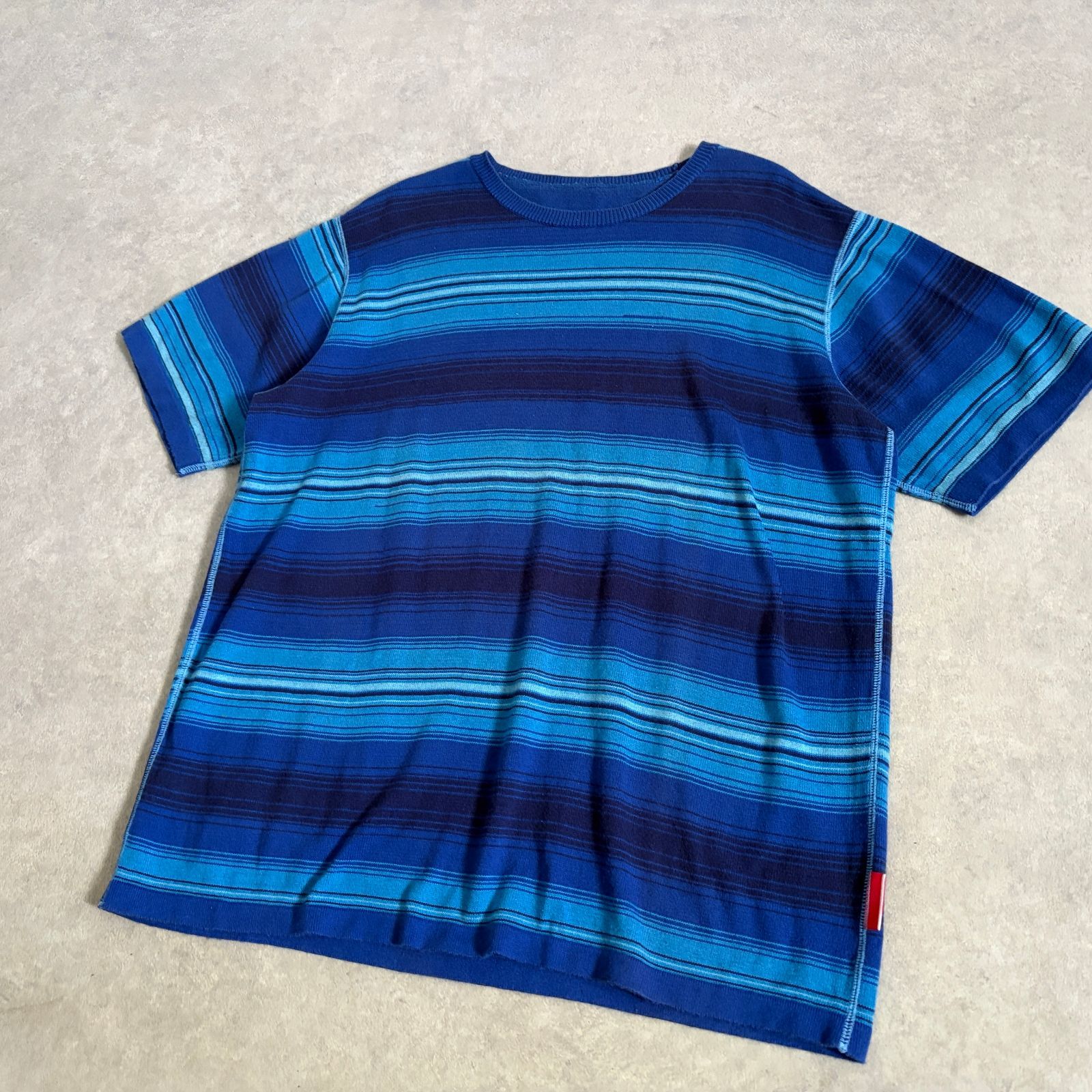 whiz limited グラデーションボーダー ブルー Tシャツ ウィズ 