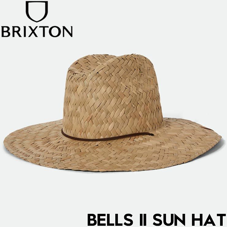 BRIXTON ブリクストン ストローハット メンズ 麦わら帽子 日よけ 帽子 サマーハット 紫外線対策 BELLS II SUN HAT 11162 TAN 日本代理店正規品