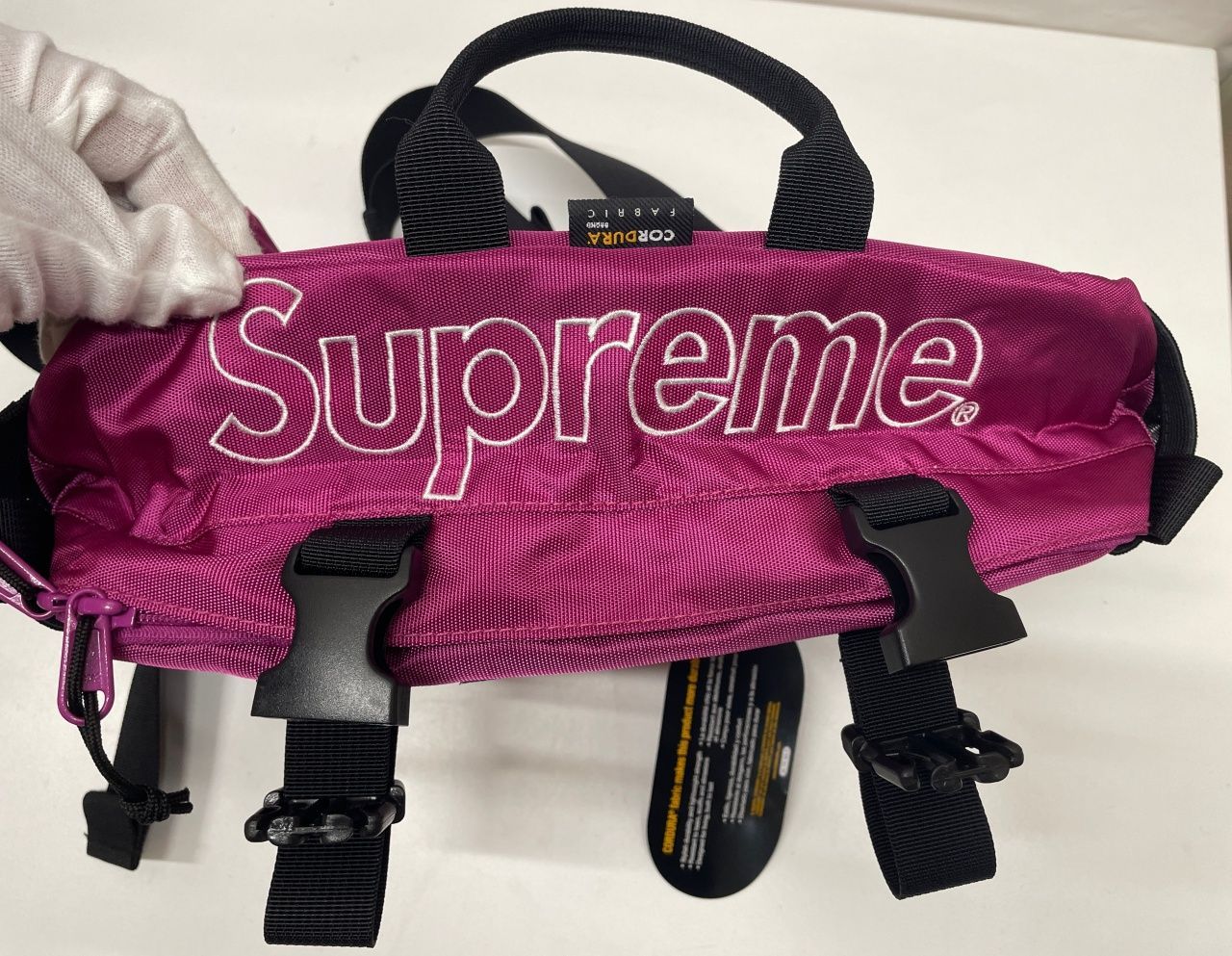 東京銀座オフライン販売 19aw Supreme Waist Bag Magenta