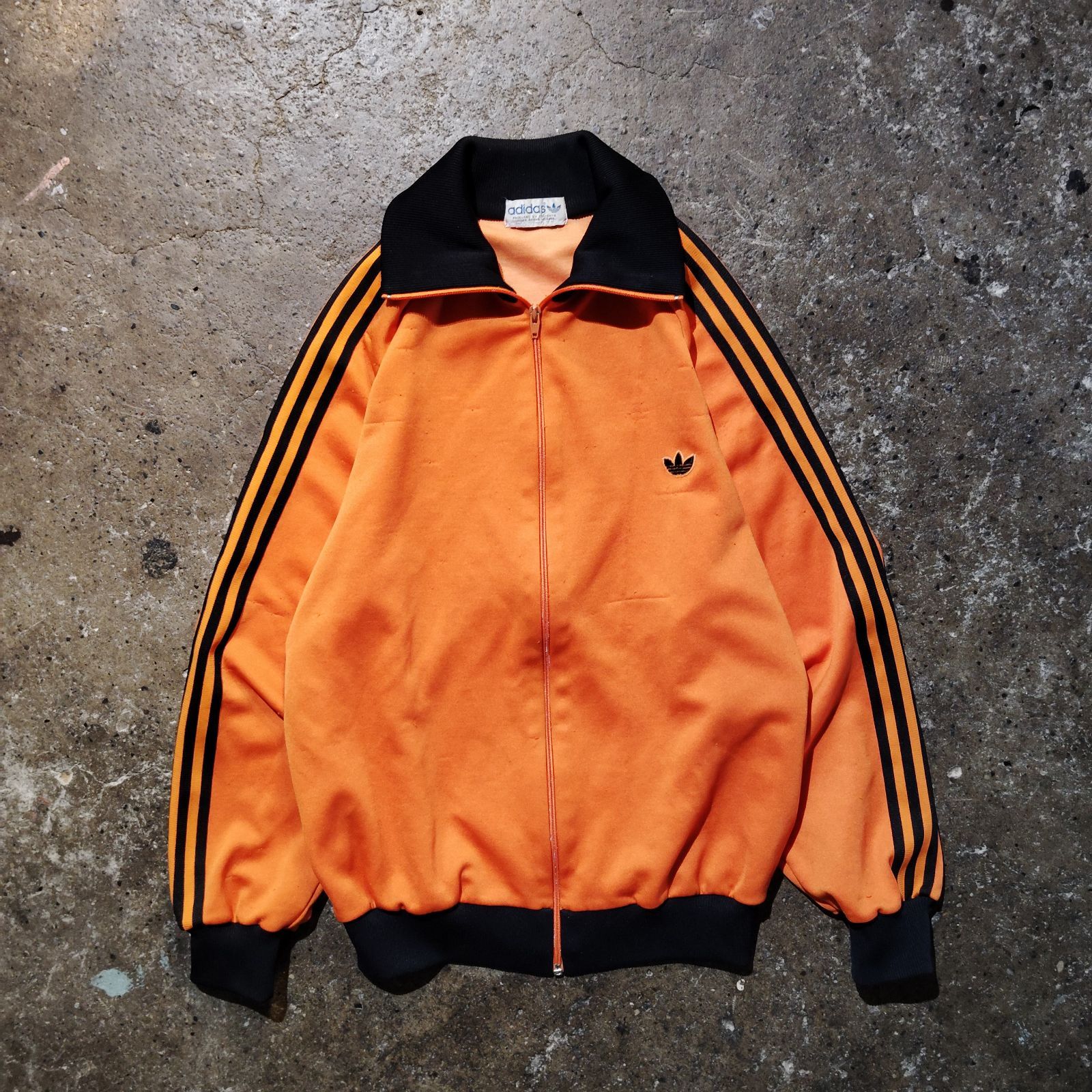 adidas 80s デサント製 トラックジャケット アディダス 1980s オレンジ 