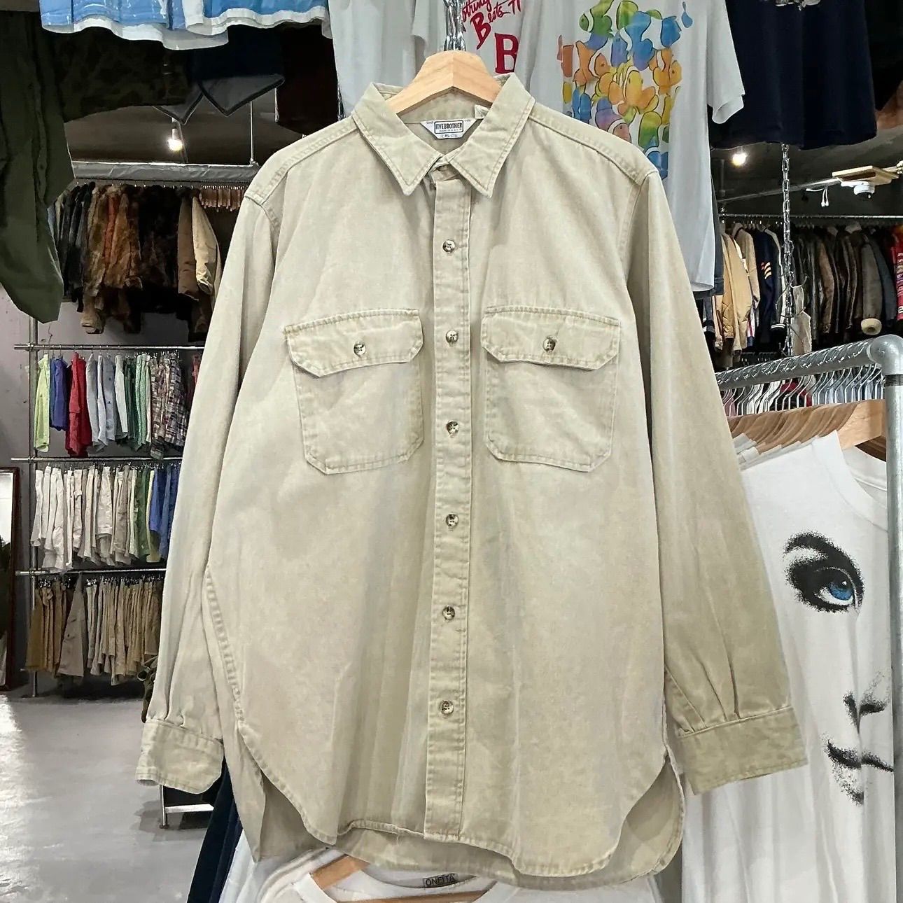 80s FIVE BROTHER Cotton Shirt ファイブブラザー コットンシャツ