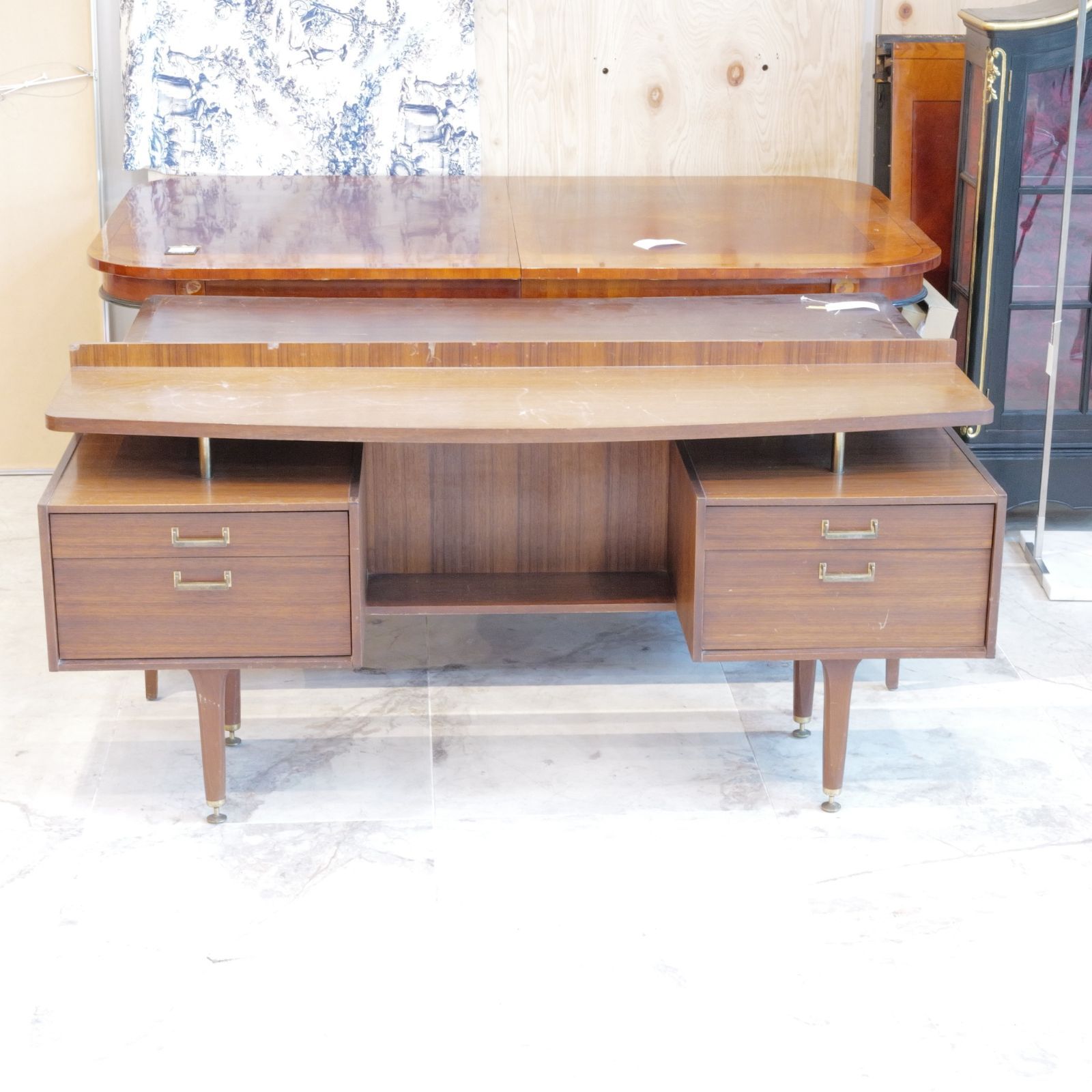 G-PLAN ジープラン ヴィンテージ デスク W160cm アフロモシア材 1950 