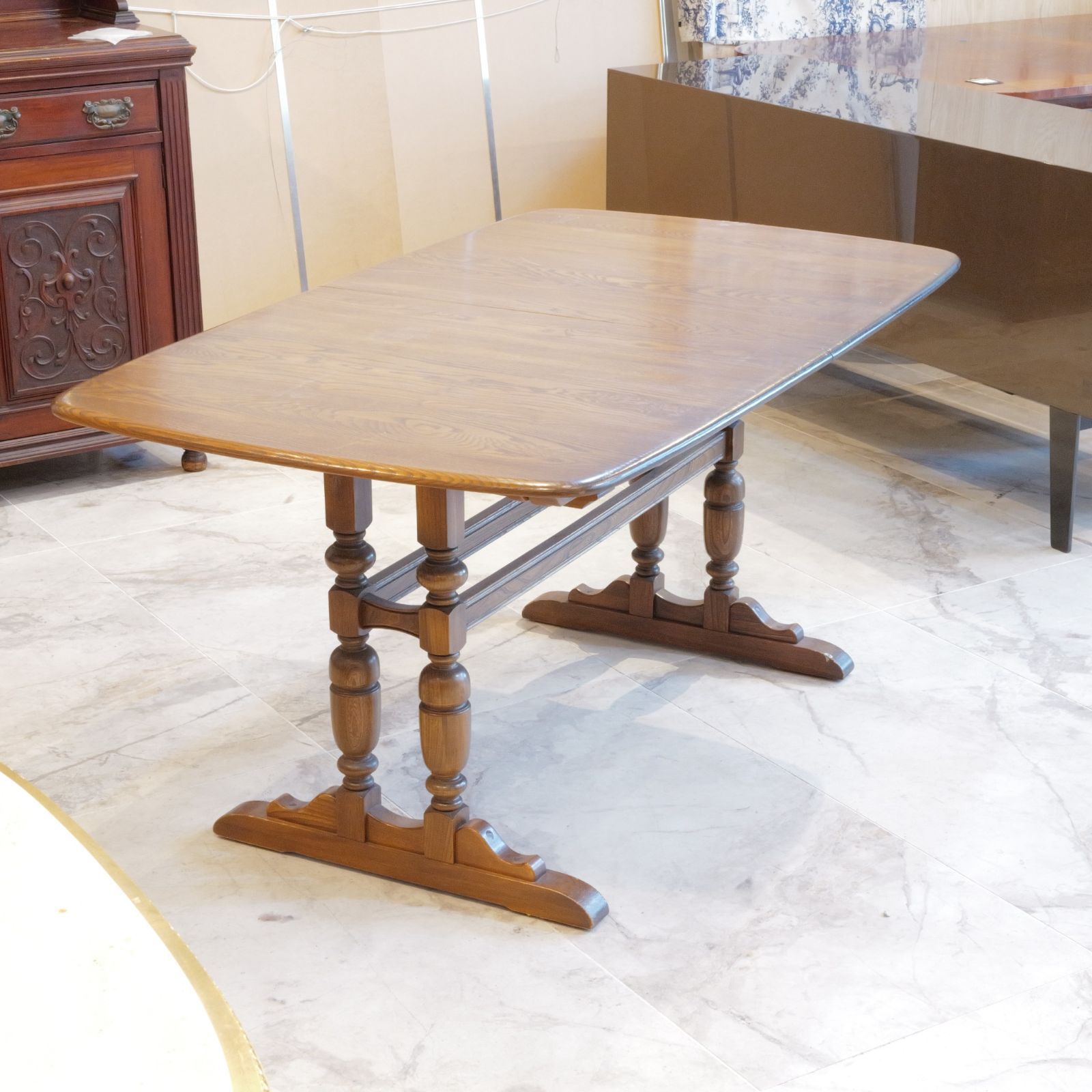 アーコール Ercol ドーチェスター ダイニングテーブル W159cm 伸長式