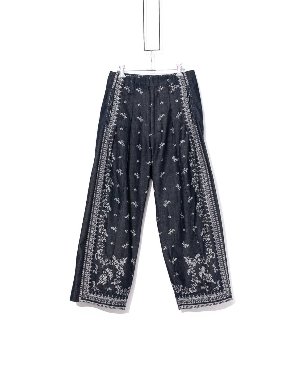 SHINYA KOZUKA シンヤコズカ ジャガードデニムパンツ SEAMLESS/Reverse