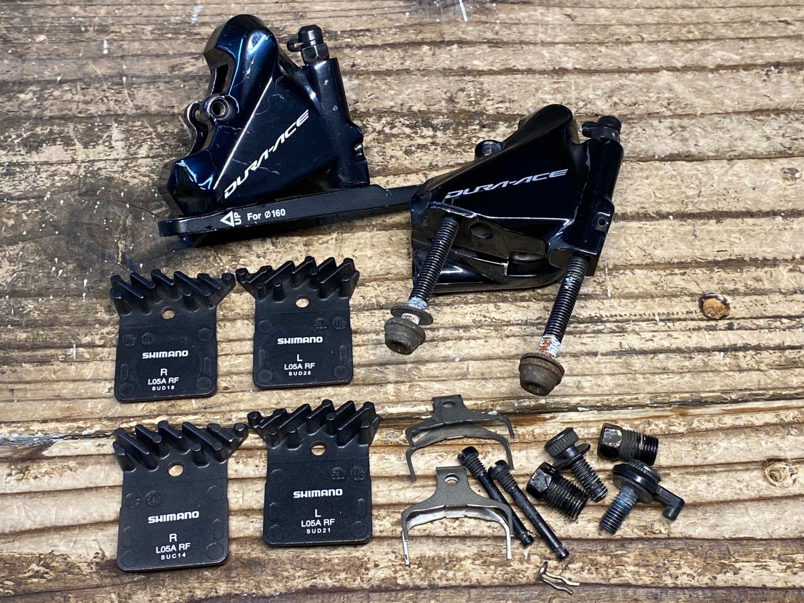 JD641 シマノ SHIMANO デュラエース DURA-ACE BR-R9170 ディスクブレーキ キャリパー 前後セット