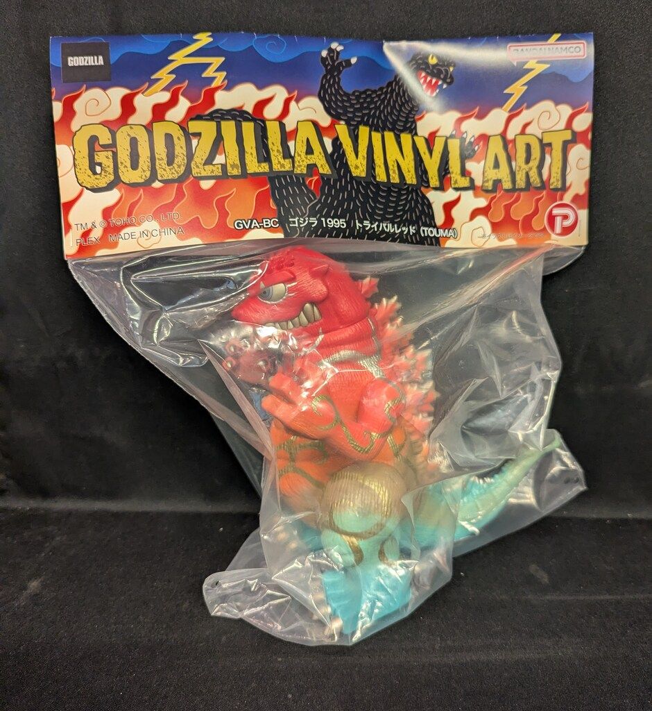 TOUMA ゴジラ 1995 ブラック T-BASE GODZILLA VINYL ART BURNING