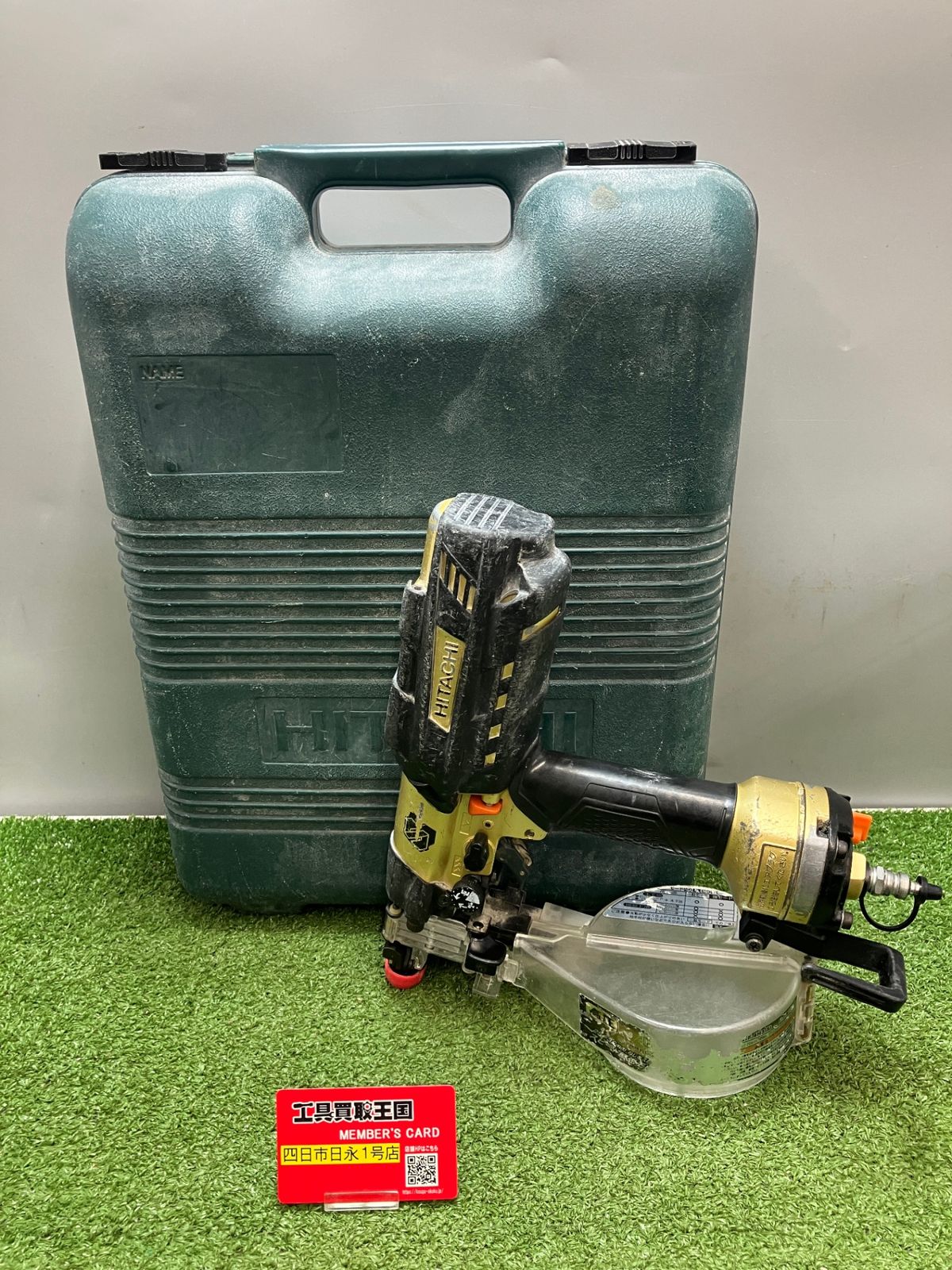 【ジャンク品】【0936】HiKOKI(日立工機) 41㎜高圧ねじ打機 メタリックゴールド WF4H2　ITVDK902BREG