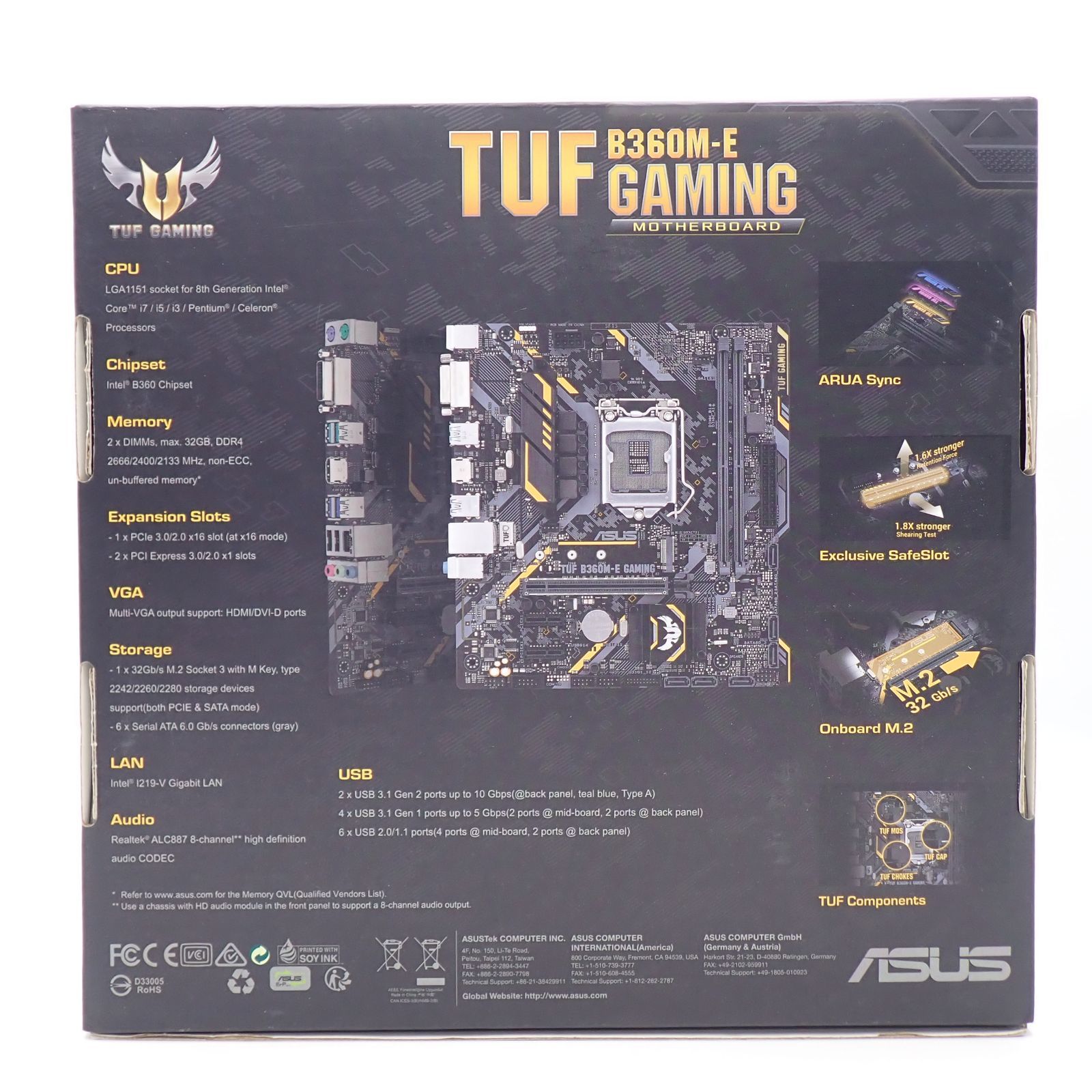 ASUS TUF B360M-E GAMING マザーボード ASUS - メルカリ