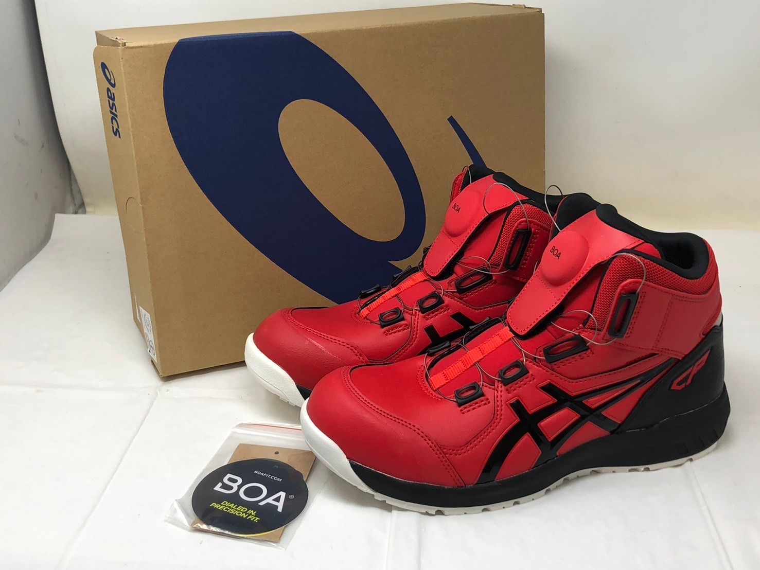◆asics アシックス 安全靴 BOA ※左右サイズ違い※ 左足:26.0㎝ 右足:25.5㎝ 12171A030 現状品◆21325★
