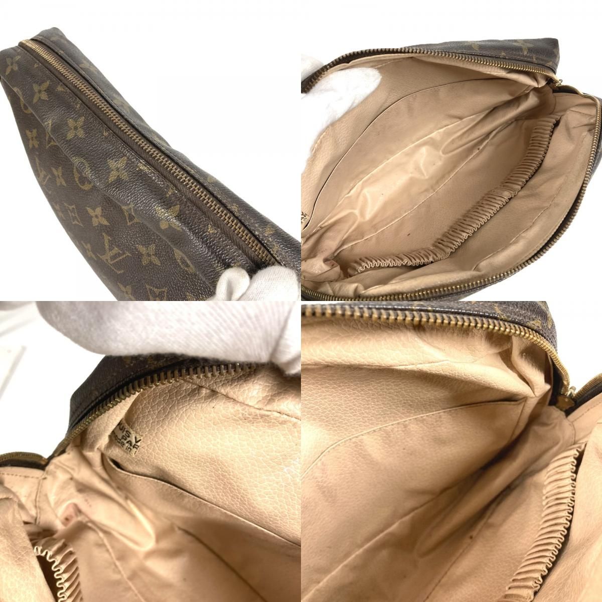 LOUIS VUITTON ルイヴィトン ビトン M47522 トゥルーストワレット28 ヴィンテージ モノグラム レザー 化粧ポーチ ブラウン ブランド LOUIS VUITTON（ルイ・ヴィトン） ポーチ M47522 トゥルーストワレット