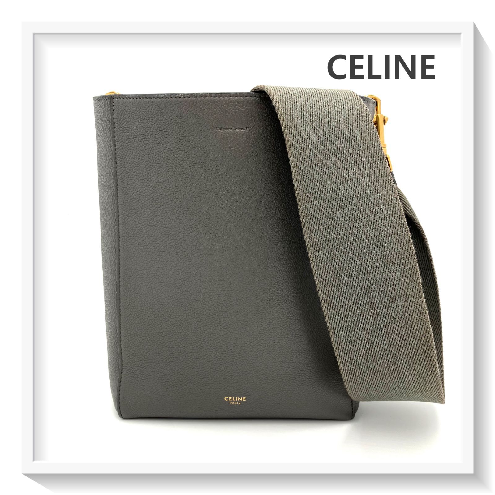 美品 CELINE セリーヌ サングルバケット スモール ショルダーバッグ 