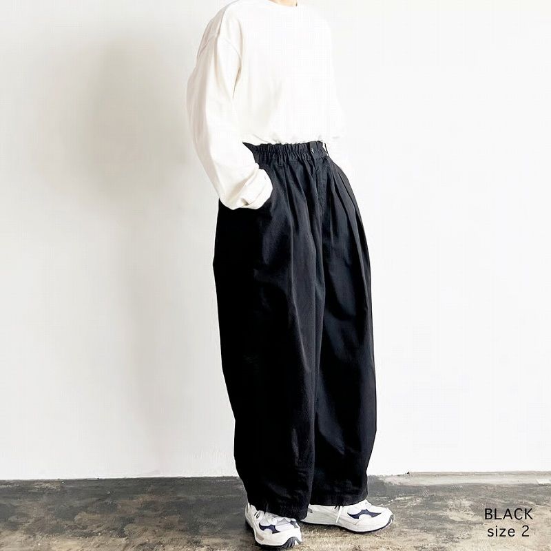 224271】HARVESTY ハーベスティ サーカスパンツ バーバリー生地