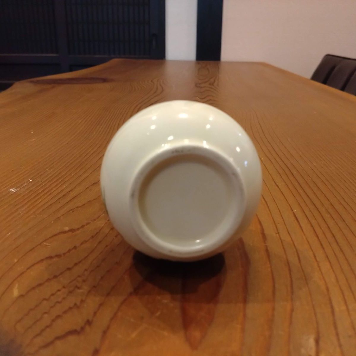 昭和レトロ オイルランプ 美峰 卓上ランプ ガラスホヤ 陶器 花柄