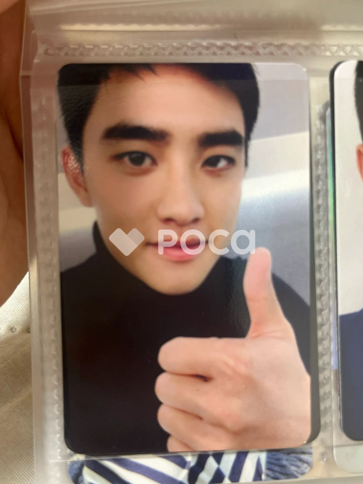 EXO D.O パーティトレカK-POP グッズセット サイン入り写真付き D.O ディオ EXO ドギョンス ラミネート トレカ 5枚セット 写真 韓流