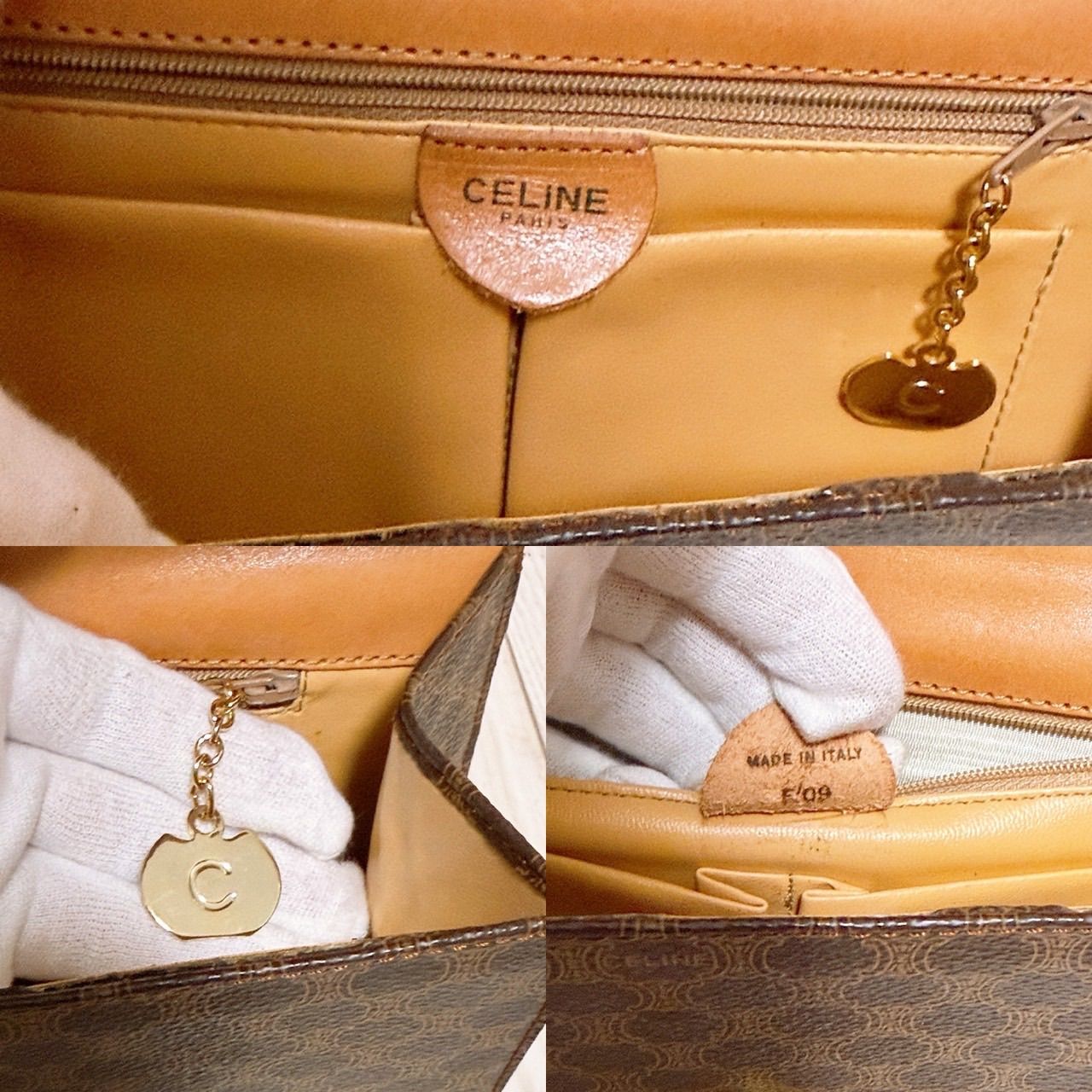 美品) CELINE(セリーヌ)ショルダーバッグ PVC マカダム柄 - メルカリ