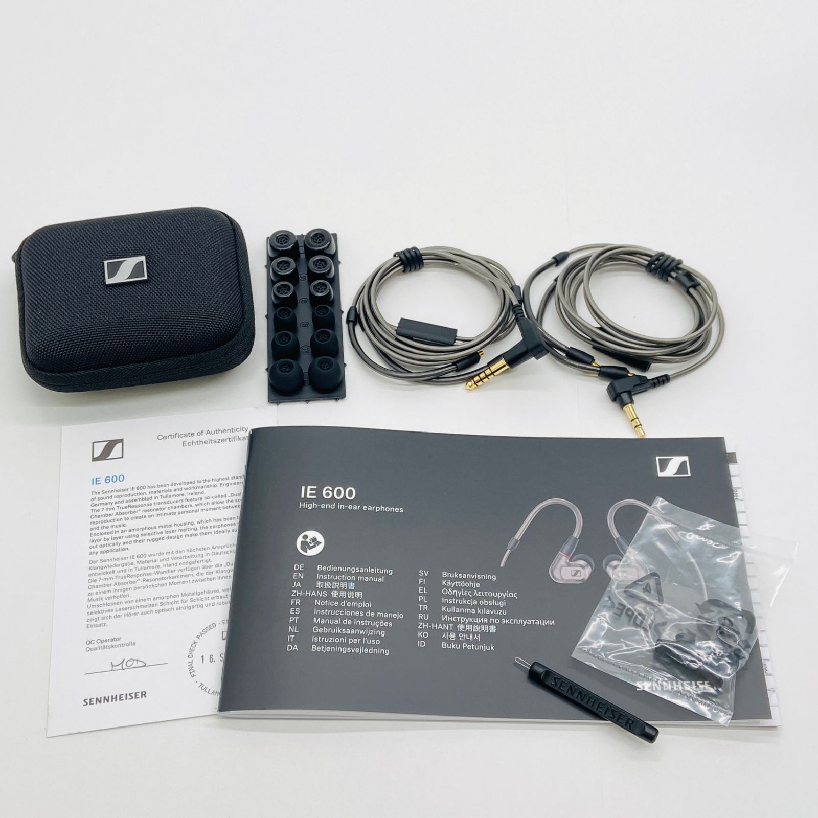 新品同様 美品 SENNHEISER IE600 インイヤー イヤホン【C7496-60