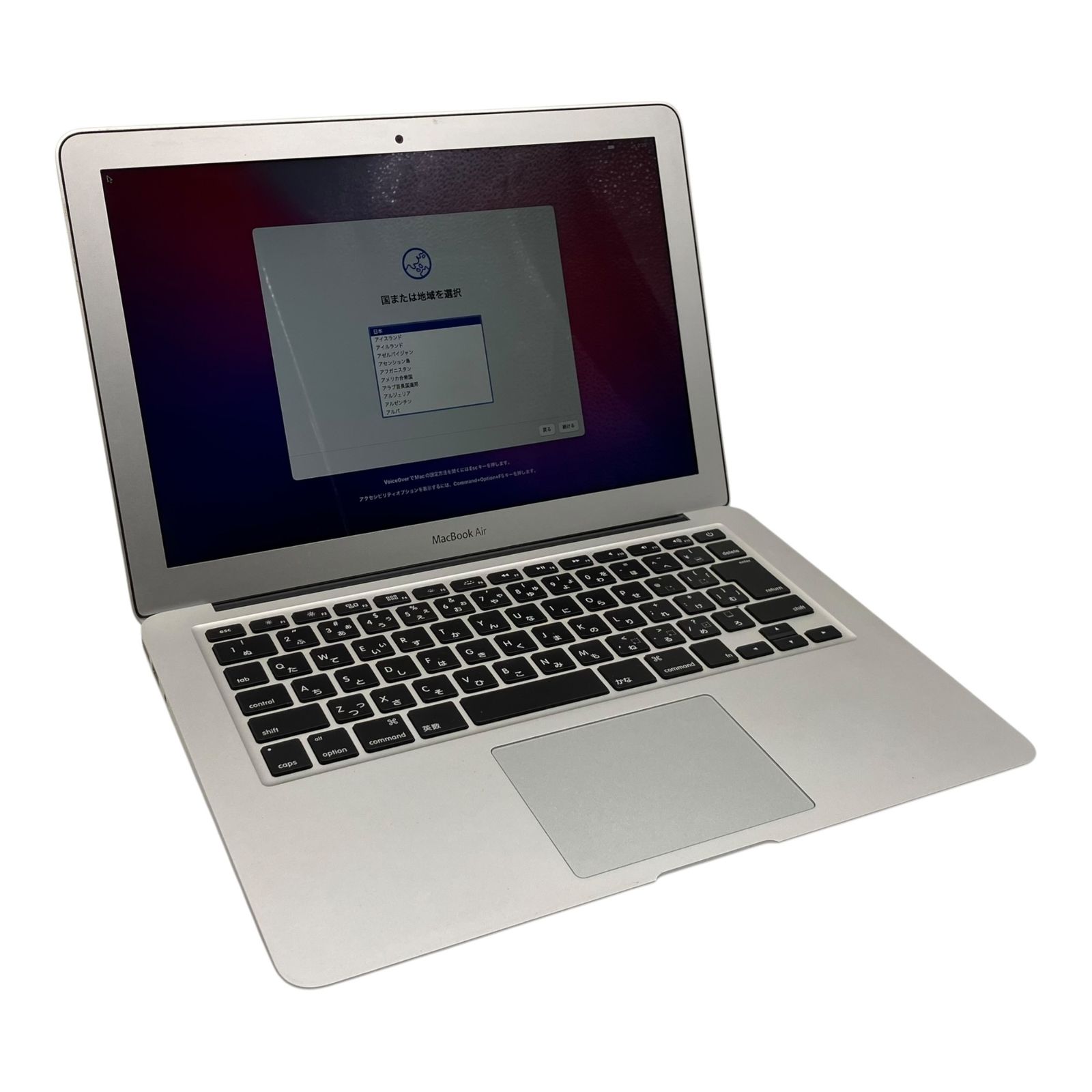 □MacBook Air 13インチ 2015年 A1466 i5 8GB 256GB ノートPC 動作確認 