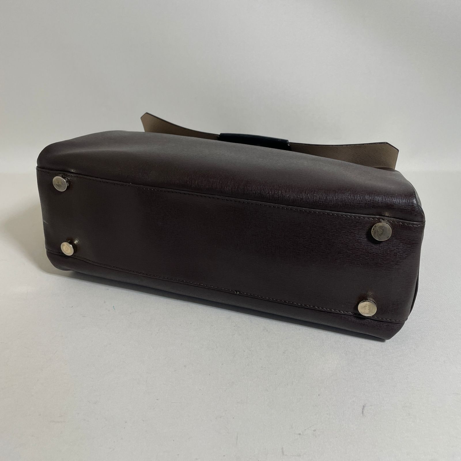 2604-132｜美品｜フルラ 2WAYバッグ レザー バイカラー - メルカリ
