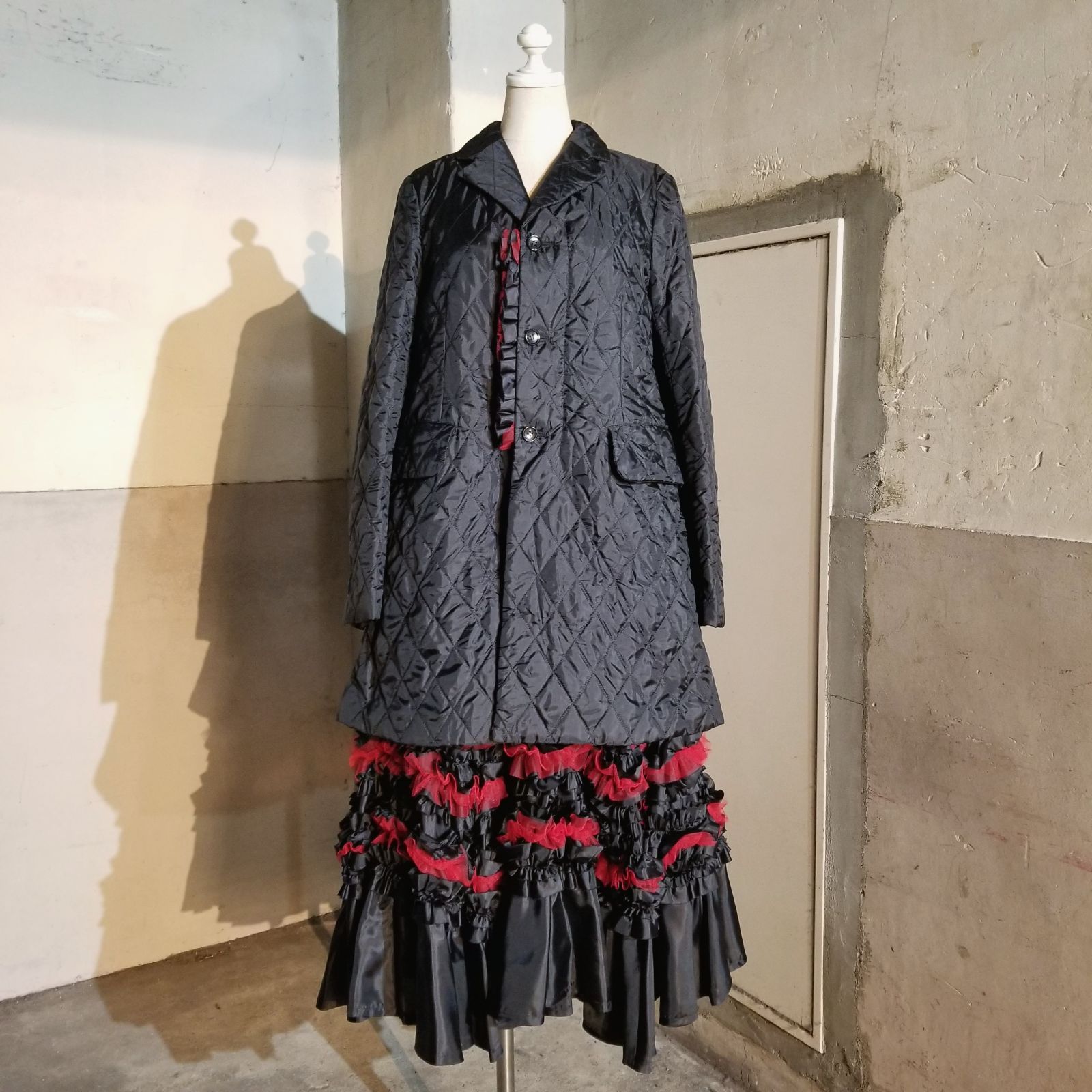贈り物 2018AWコムデギャルソンコムデギャルソンツイード中綿コート 
