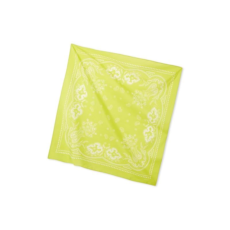【新品】 [ミラオーウェン] バンダナ柄綿シルクスカーフ 09WGG261553 レディース LIME Free Size 1