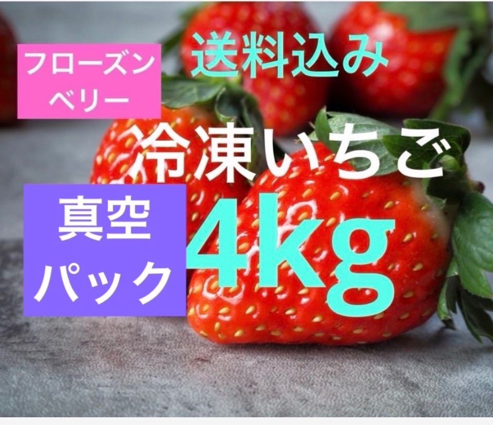 完熟】冷凍いちご とちおとめ 4kg 千葉県産 萩谷園芸 - メルカリ