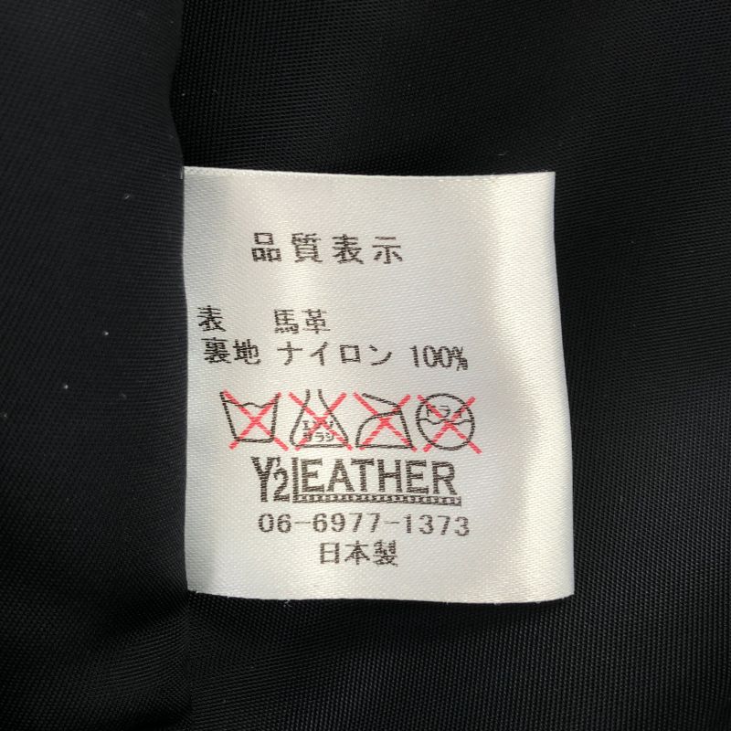 中古】Y'2 Leather シングルライダース サイズ42(XL相当) 黒 WALDES