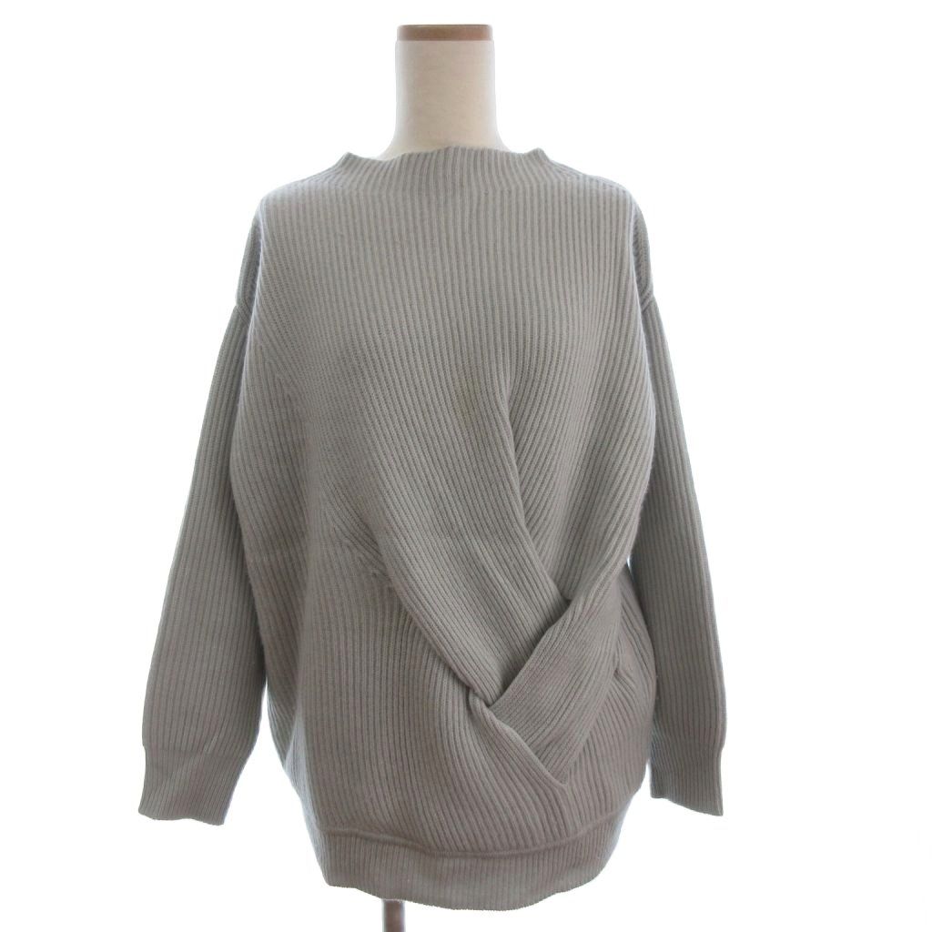 Max Mara(マックスマーラ) 長袖セーター サイズM レディース美品  - グレー クルーネック Max Mara（マックスマーラ） S Max Mara エス セーター ニット