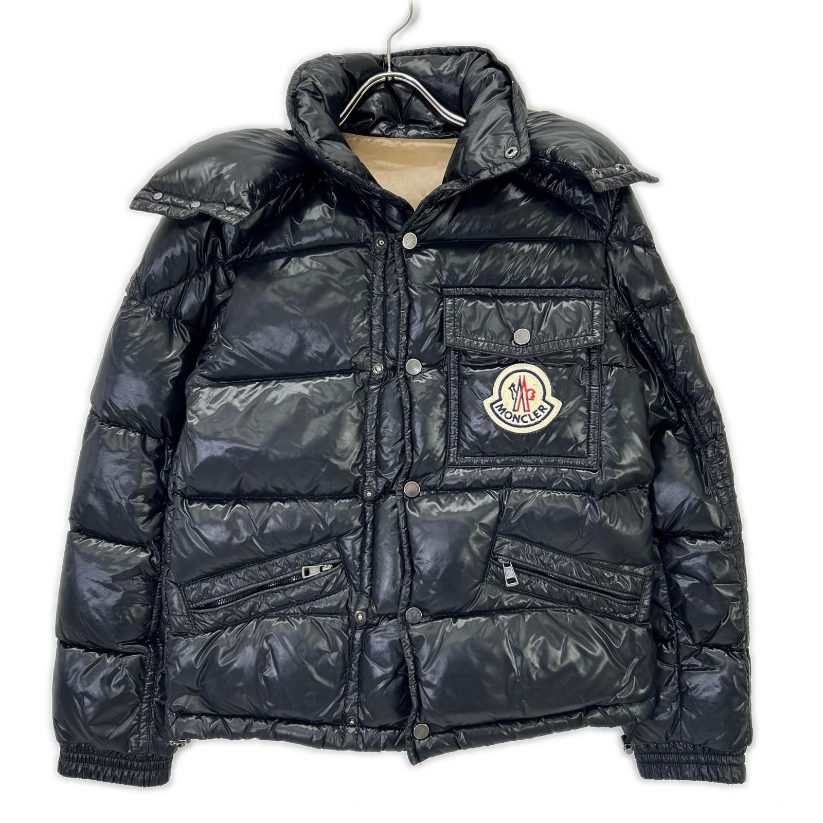 MONCLER モンクレール K2 ﾌﾞﾗｯｸ ﾌﾛﾝﾄﾛｺﾞ ﾀﾞｳﾝｼﾞｬｹｯﾄ 0 - メルカリ