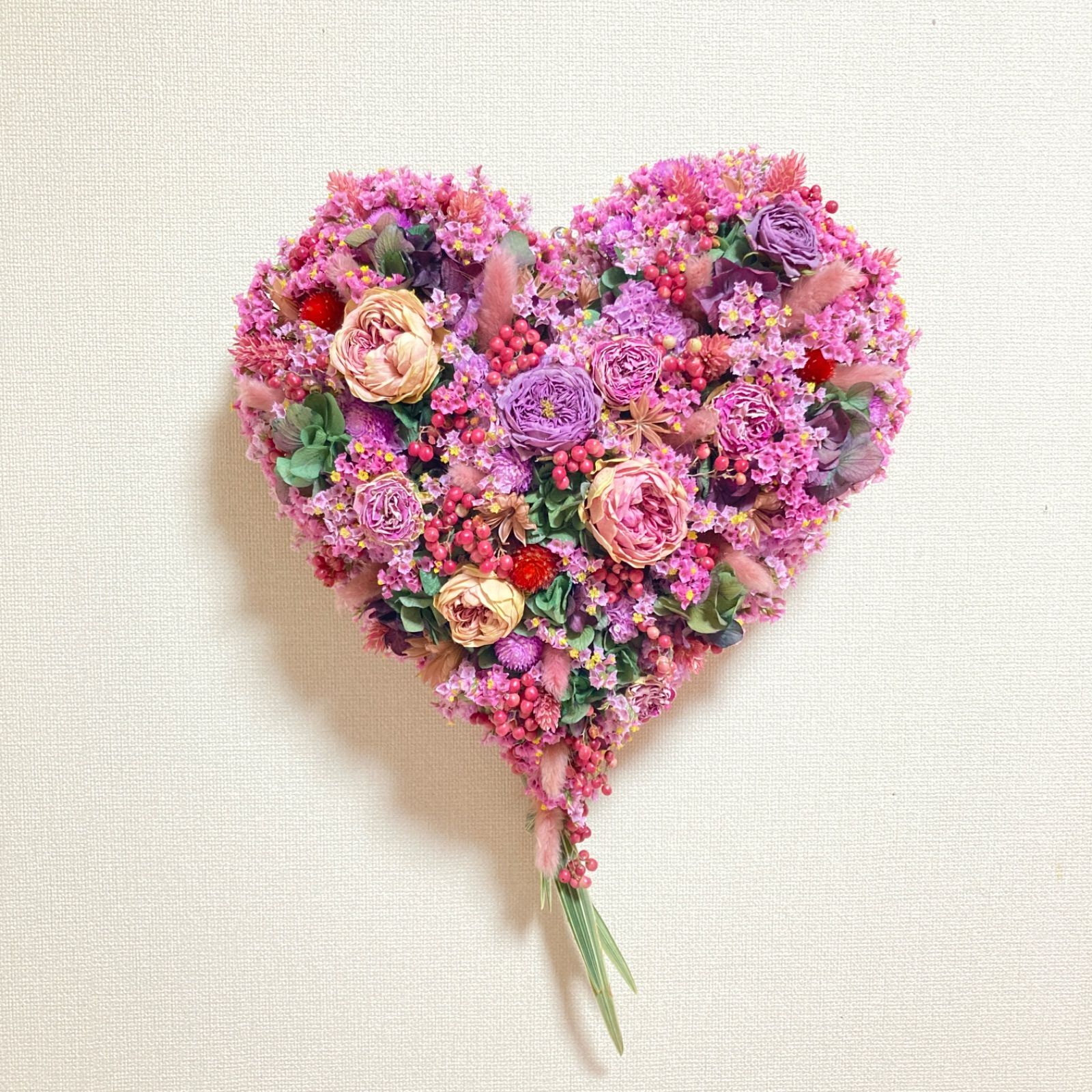 Happy Mother’s Day ハートリース　30cm ピンク