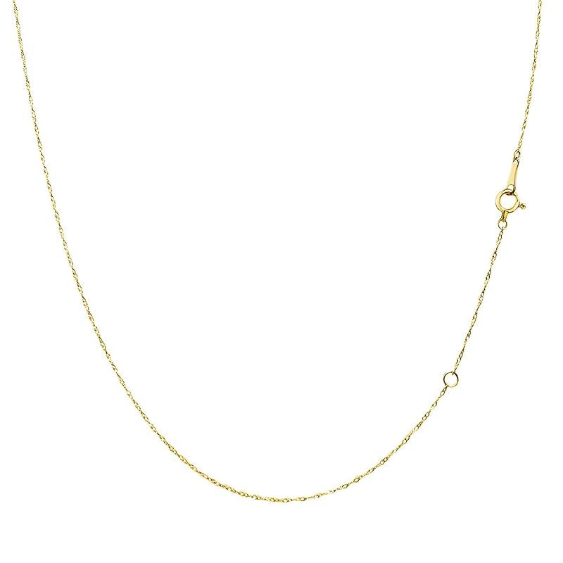 [ララクリスティー] ネックレス チェーン スクリュー K18 ゴールド 線径0.12 幅 約 0.8mm 長さ 40cm lc97-0043-yg-012-40 0