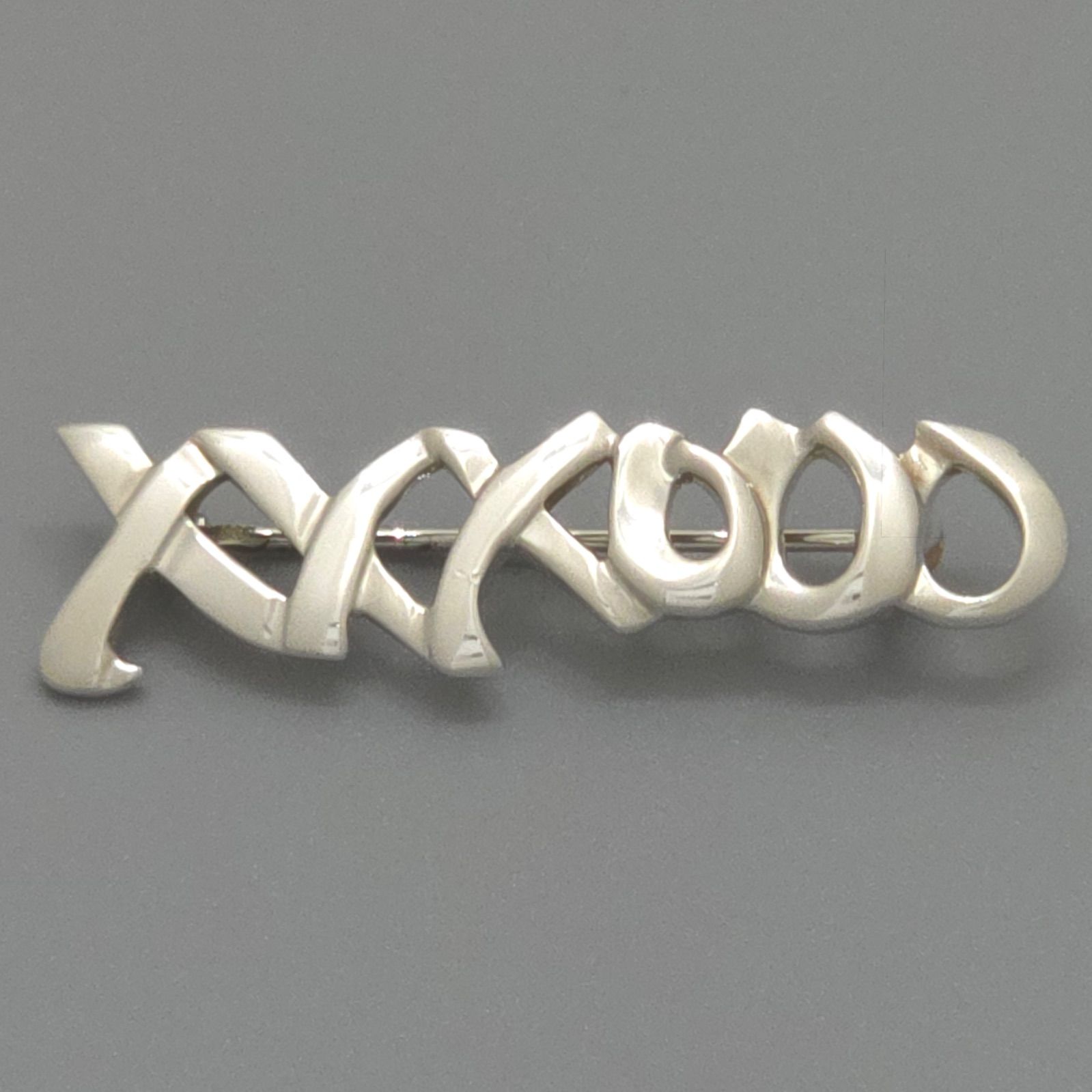ティファニー 　パロマ・ピカソ　ラブ&キス　ブローチ　シルバー TIFFANY&CO. ティファニー パロマ・ピカソ ラブ＆キス ブローチ