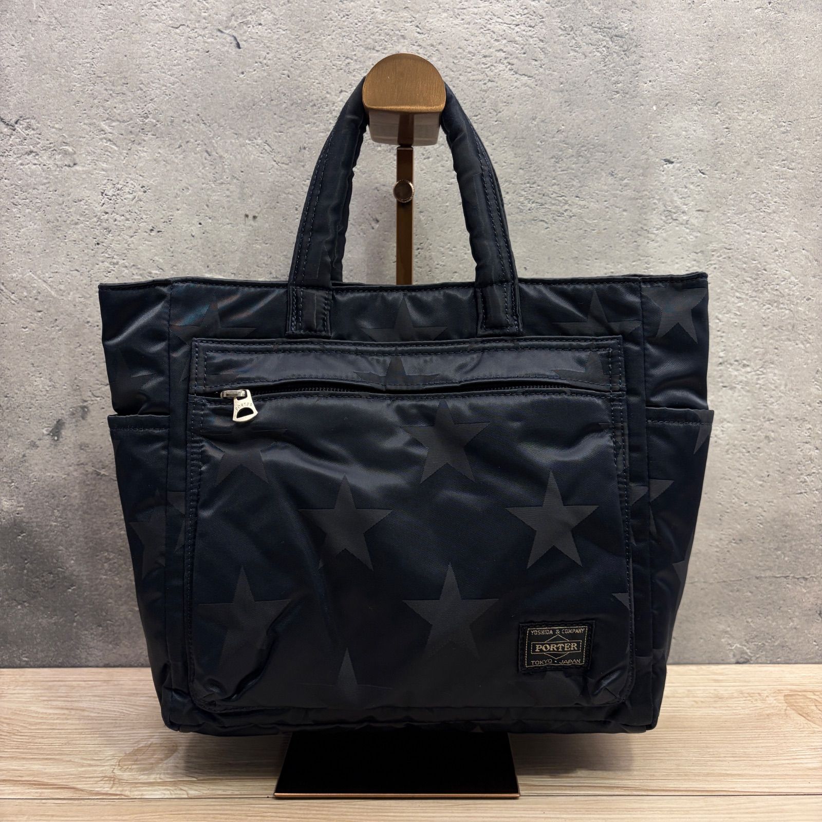 ✨PORTER FLAG 星柄 トートバッグ アイアンブルー 美品 N2-881 - メルカリ