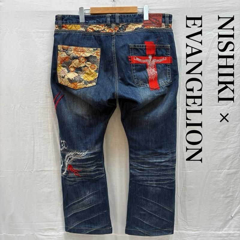 錦×エヴァンゲリオン 刺繍デニムパンツ EVANGELION×NISHIKI