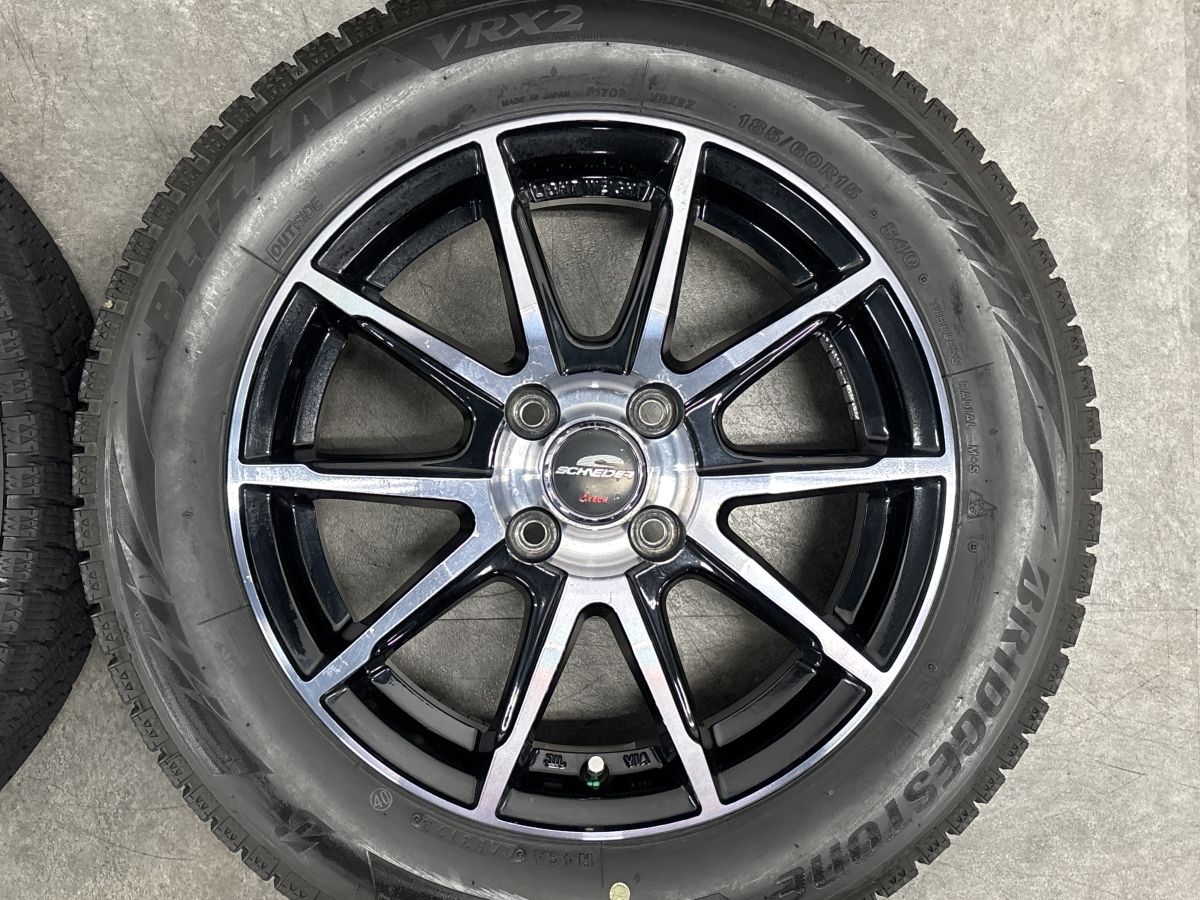 車 【バリ溝】シュナイダー 15in 5.5J +50 PCD100 ブリヂストン 
