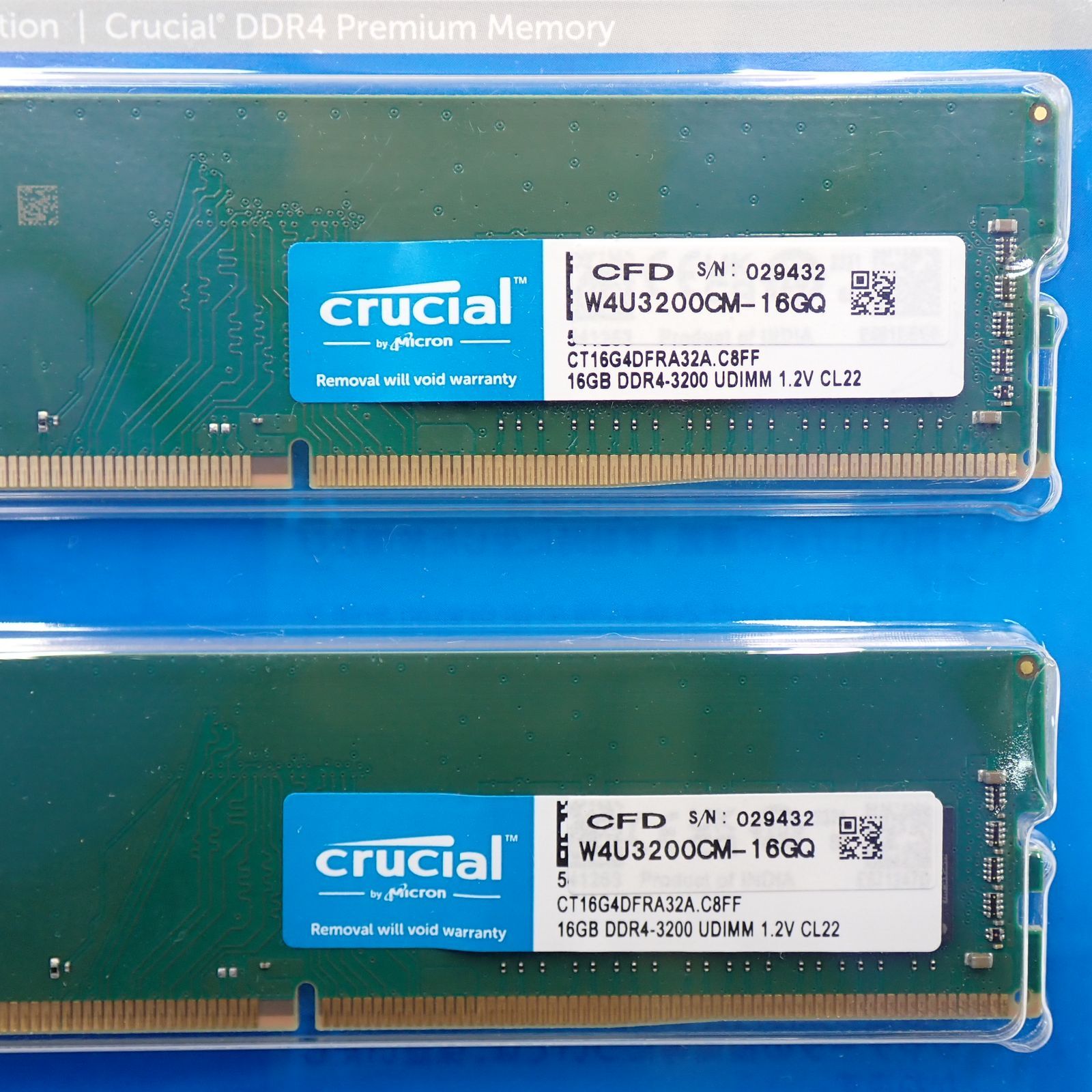 Crucial DDR4 16GBx2 32GB メモリー 動作保証 - メルカリ