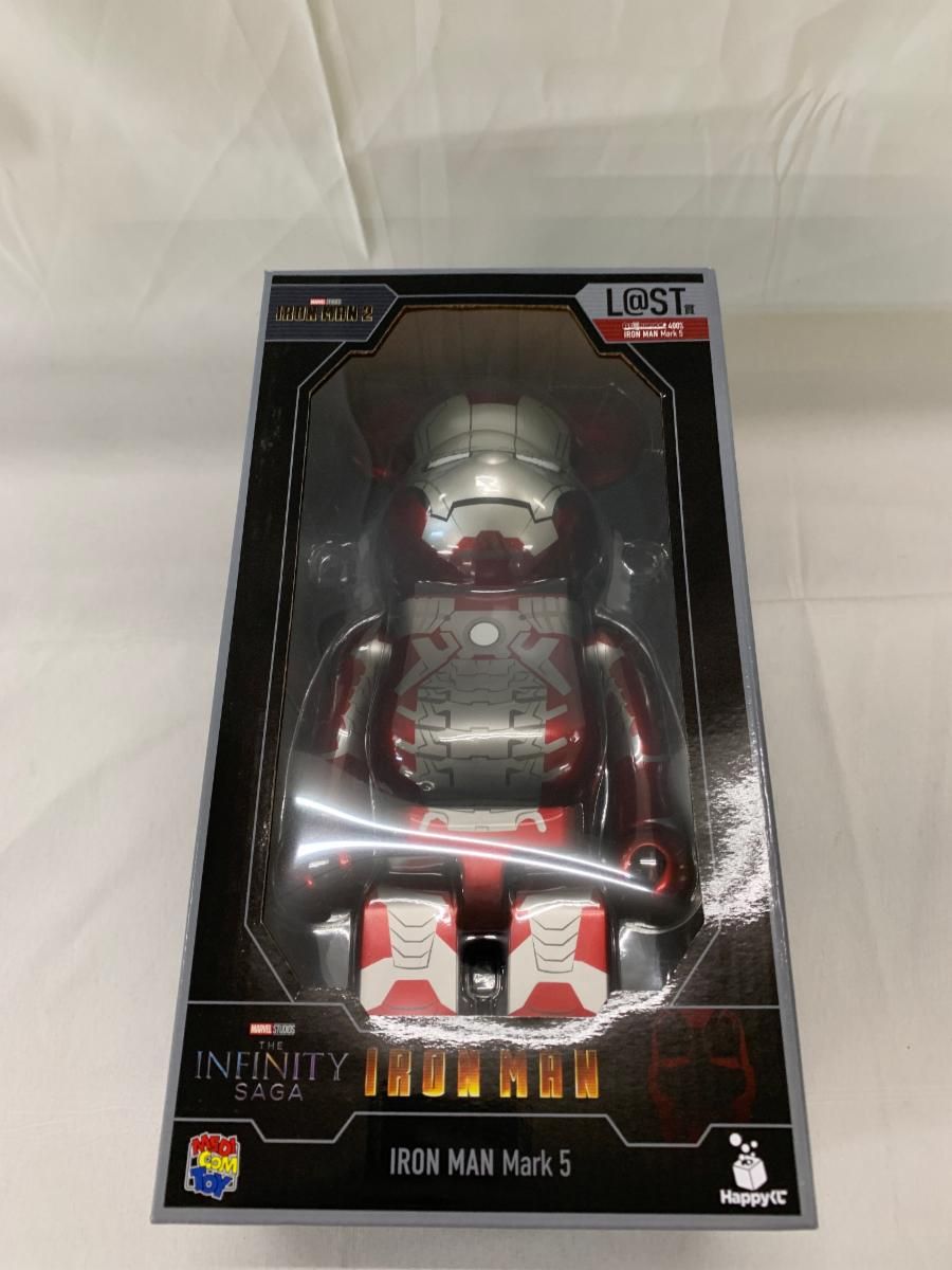 未開封】BE@RBRICK -ベアブリック- 400% アイアンマン Mark5 Happyくじ