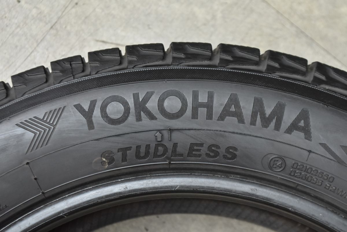 YOKOHAMA ice GUARD Ｇ075 225/60R18 18インチ スタッドレス 4本 バリ溝 レクサスNX エクストレイル ハリアー等　(STZ046) アイスガード SUV G075 225/60R18 104Q XL ヨコハマ iceGUARD 冬用