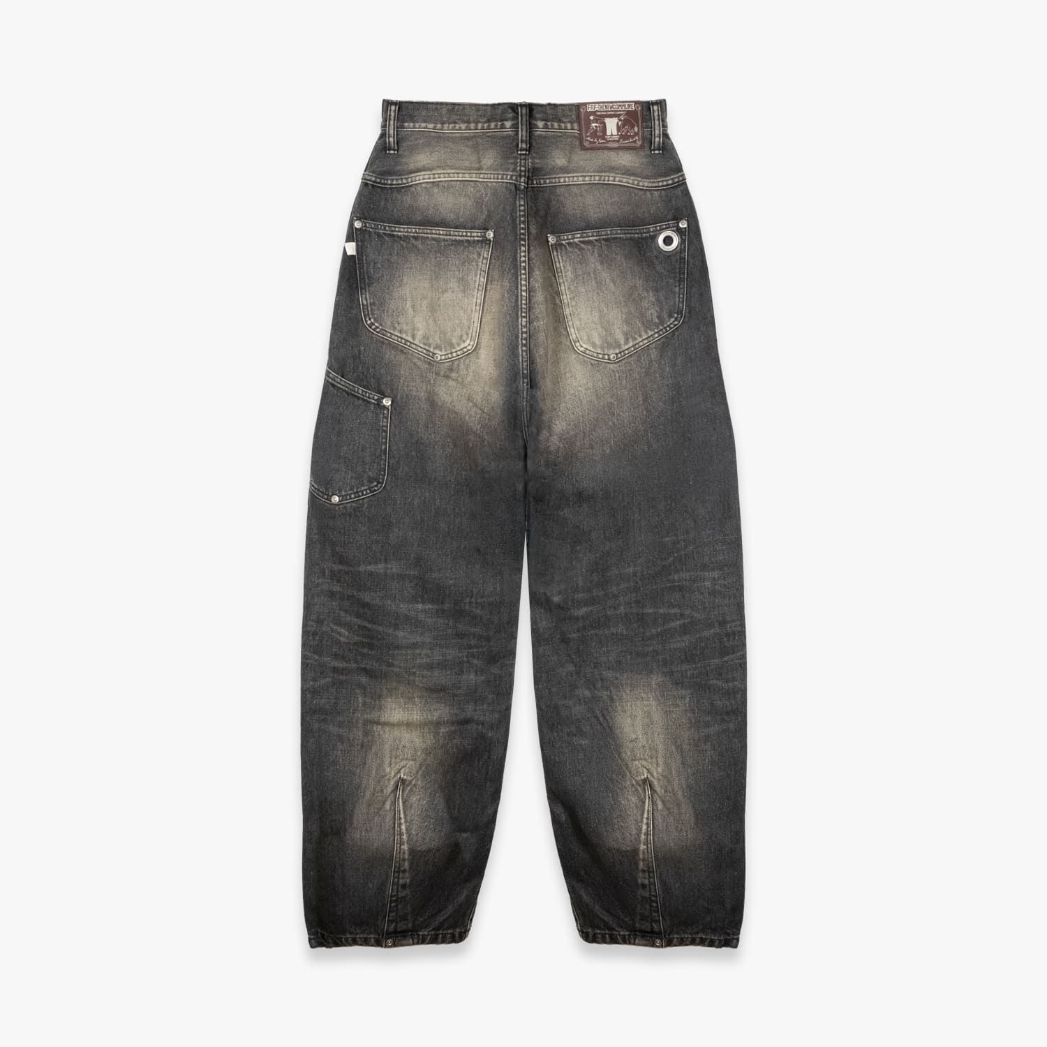 FAKE AS FLOWERS FAF | NEWCOMMUNE BAGGY DENIM PANTS (BLACK) バギー
