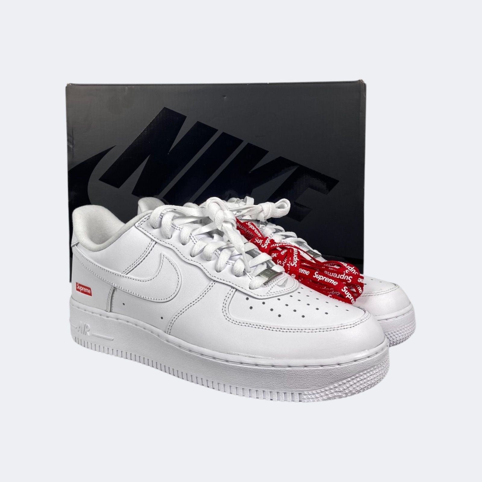 27.5cm中古】Supremeナイキ エアフォース1 ロー ホワイト 07 エア 