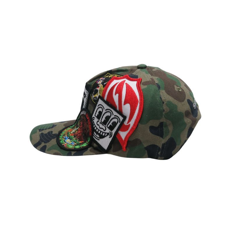 新品Supreme パッチ 6パネルキャップ カモ柄 完売品 新品 SUPREME シュプリーム 25SS PATCHES 6-PANEL CAP パッチ 6パネル