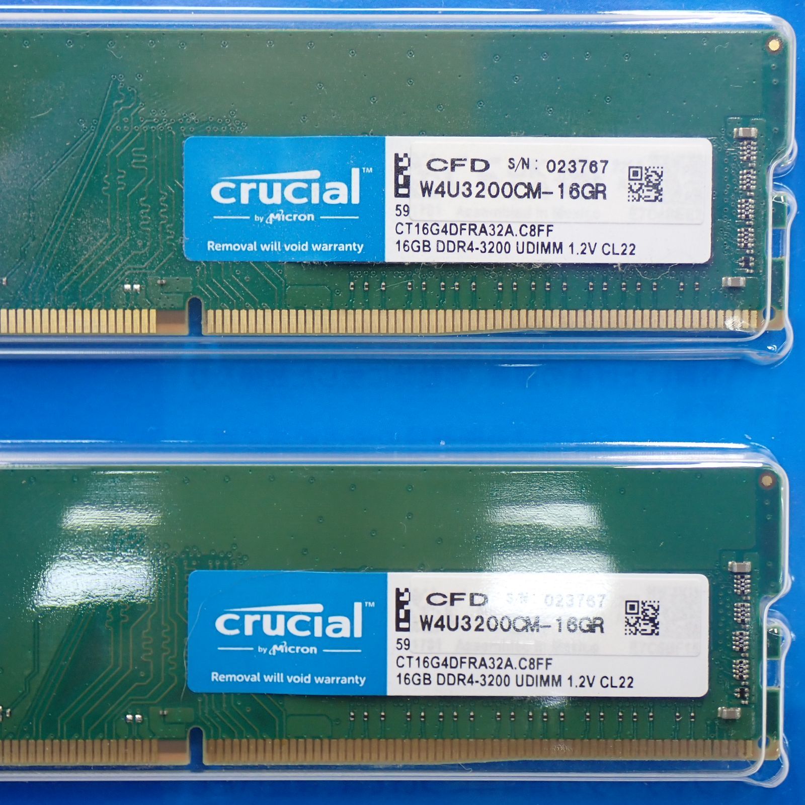 Crucial DDR4 32GB(16GBx2) メモリ 動作保証 - メルカリ