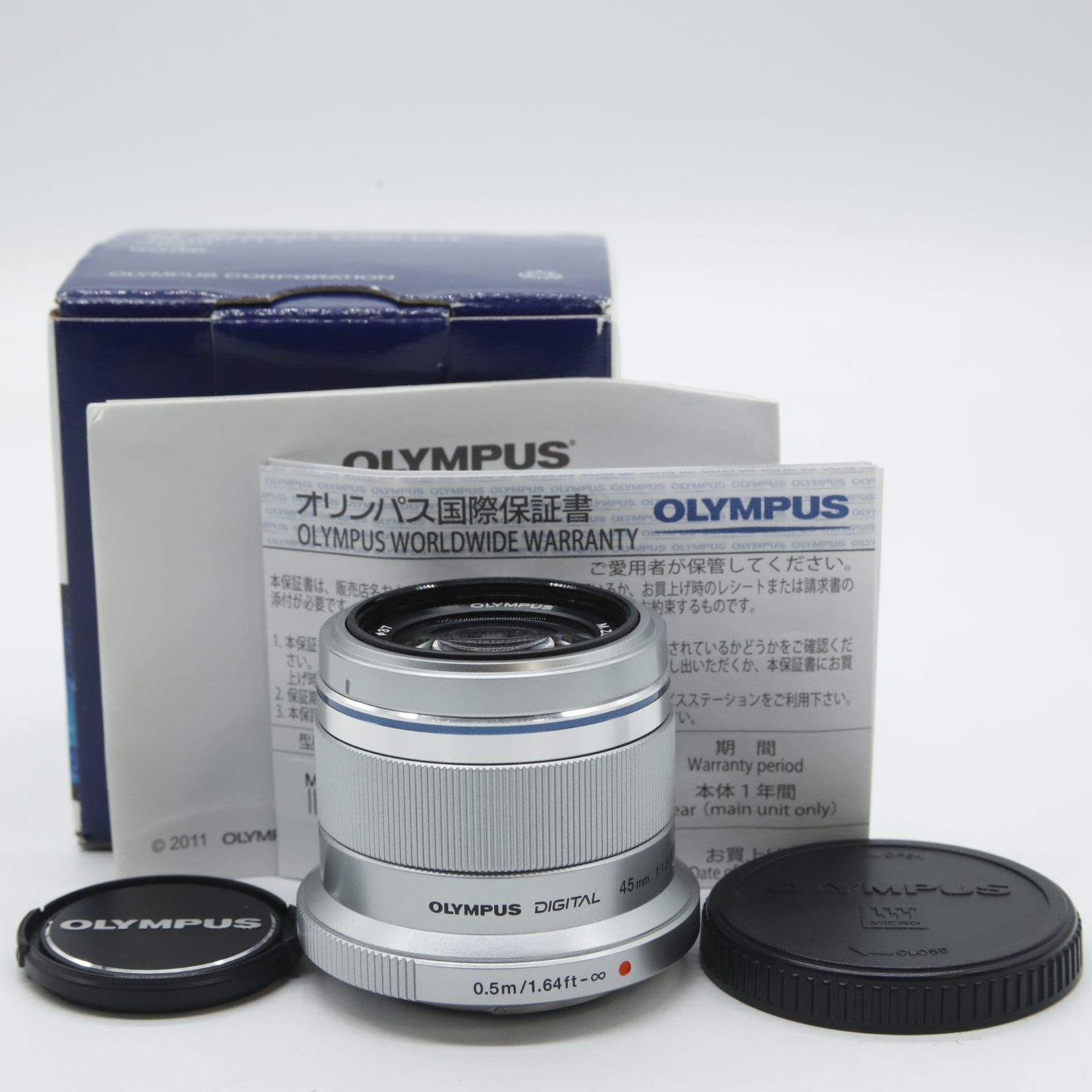 □ほぼ新品□ OLYMPUS 単焦点レンズ M.ZUIKO DIGITAL 45mm F1.8
