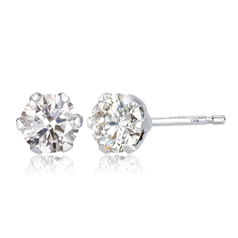 [ララクリスティー] PT900 ダイヤモンド ピアス 0.3ct lp71-0001 1